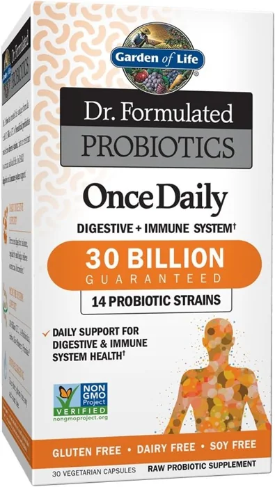 Garden of Life Dr. Formulated Probiotics Once Daily 30 Billion CFU carton, 30 vegetarian capsules