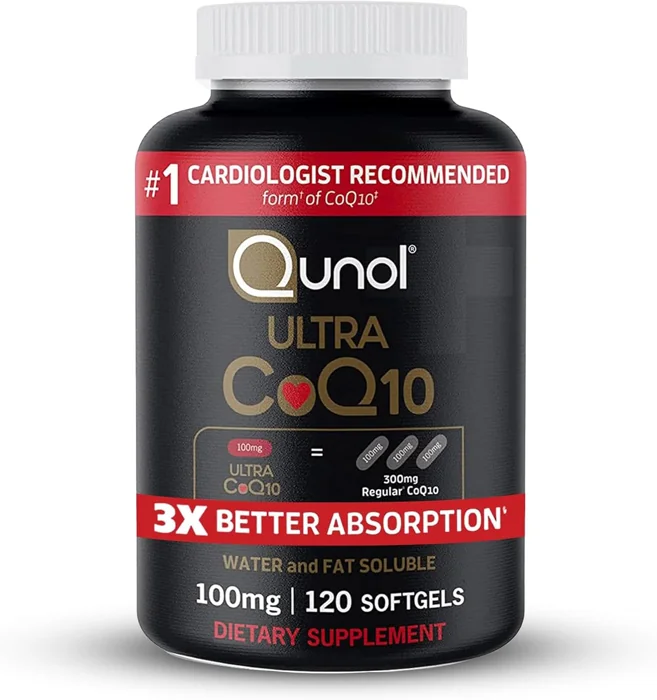 Qunol Ultra CoQ10 100 mg 120-softgel bottle